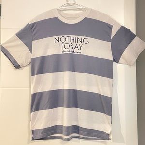 Blue & White Stripes Over-sized T-Shirt